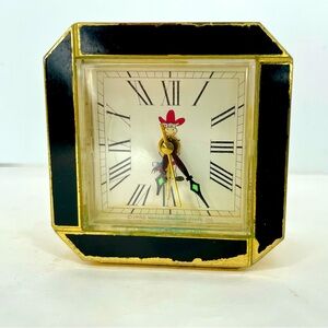 Vintage Hanna-Barbera Quick Draw McGraw Horse Travel Alarm Clock 1982 Japan